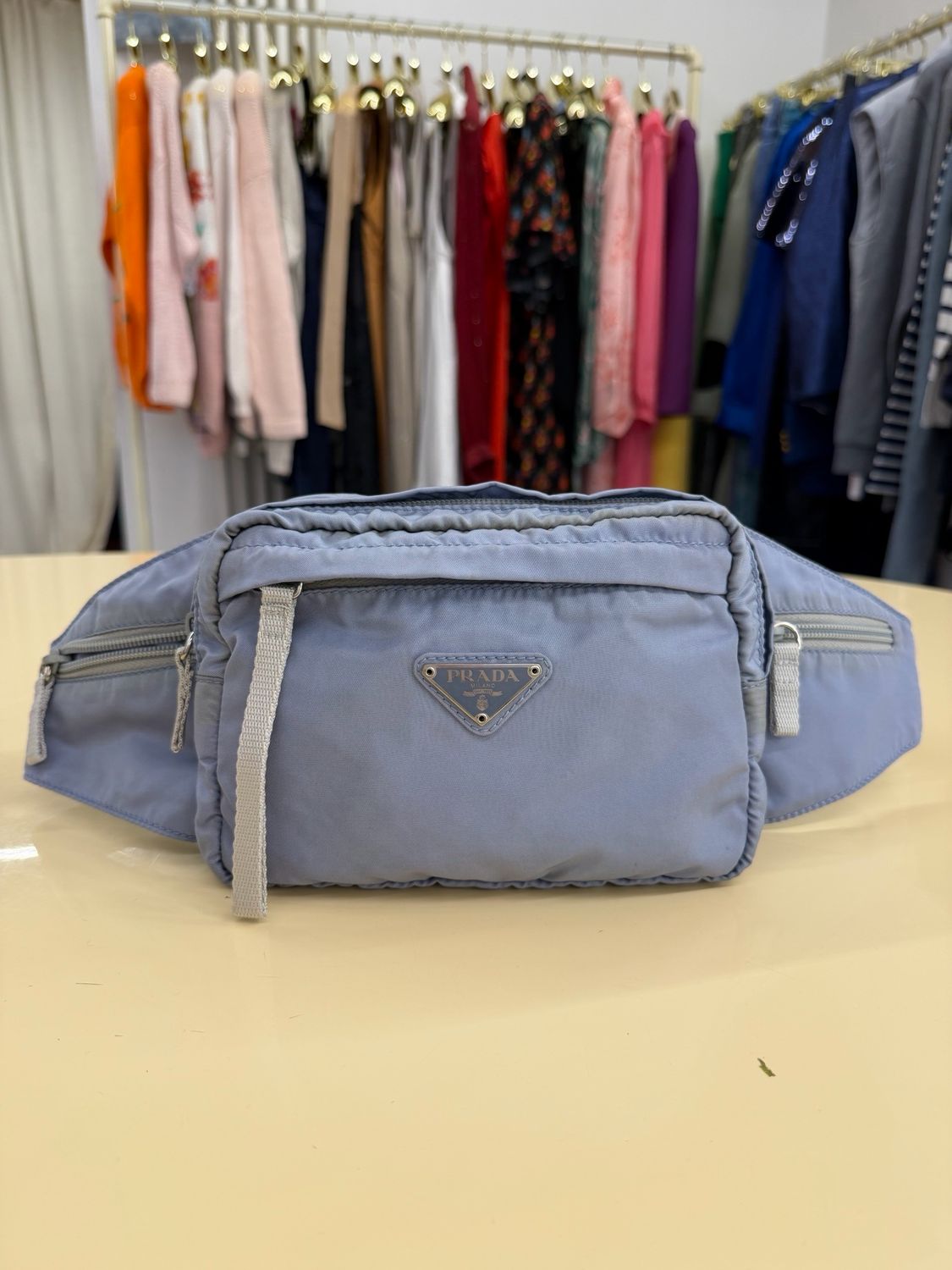 MARSUPIO PRADA NYLON AZZURRO