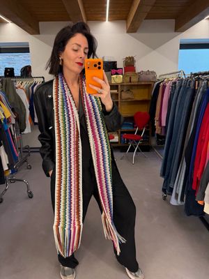 SCIARPA ESTIVA MISSONI FILO LAMINATO MULTICOLOR/ARGENTO