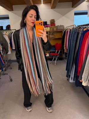 SCIARPA ESTIVA MISSONI FORMATO MAXI TONI DEL MARRONE