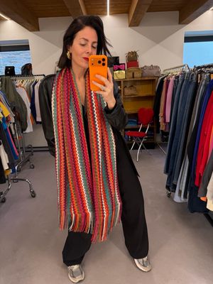 SCIARPA ESTIVA MISSONI FORMATO MAXI TONI DELL ARANCIO