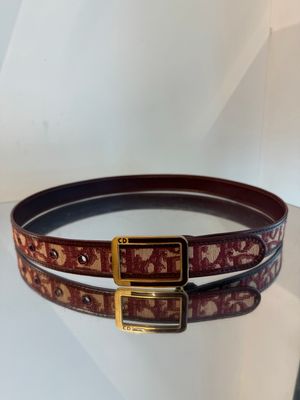 CINTA DIOR MONOGRAM BORDEAUX 