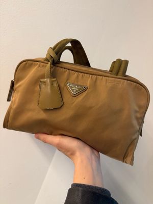 BORSA PRADA NYLON CAMMELLO