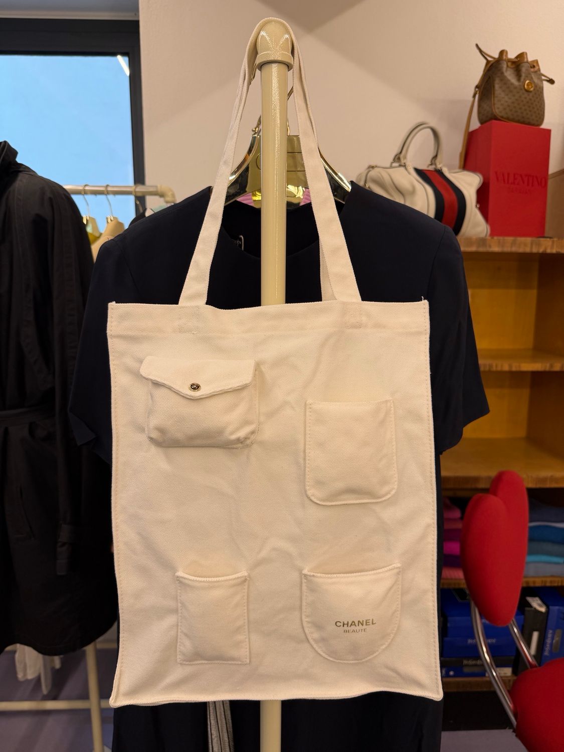 SHOPPER TELA CANVAS PANNA CHANEL 