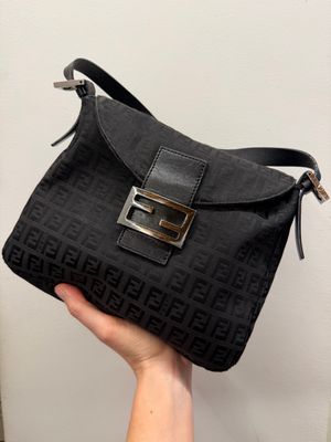 MAMA BAGUETTE DOUBLE FLAP MONOGRAZ ZUCCHINO NERA