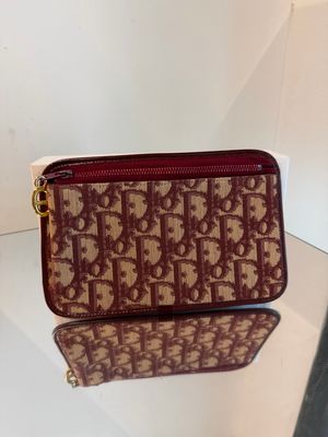 BUSTINA PORTAFOGLIO CHRISTIAN DIOR MONOGRAM BORDEAUX 
