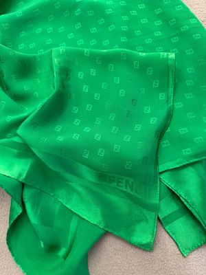 FOULARD FENDI PURA SERA INTARSIATA VERDE