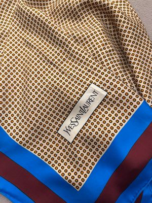 FOULARD YSL OPTICAL PURA SETA FORMATO GRANDE