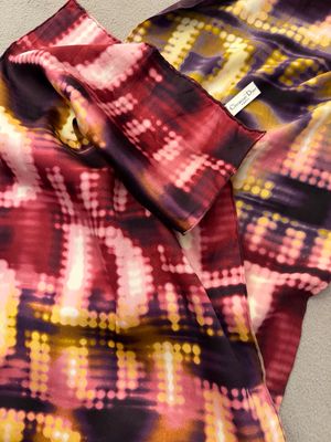 FOULARD SCIARPA DIOR PURA SETA FANTASIA LETTERING