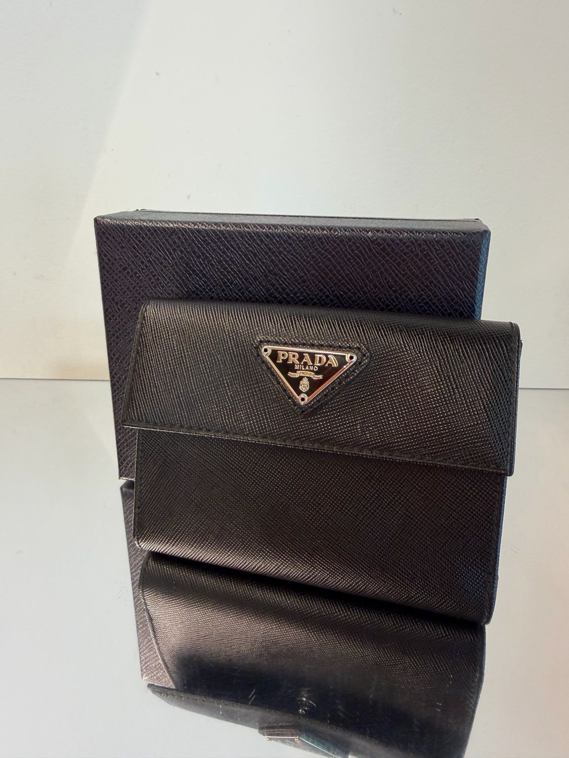 PORTAFOGLIO PRADA SAFFIANO NERO