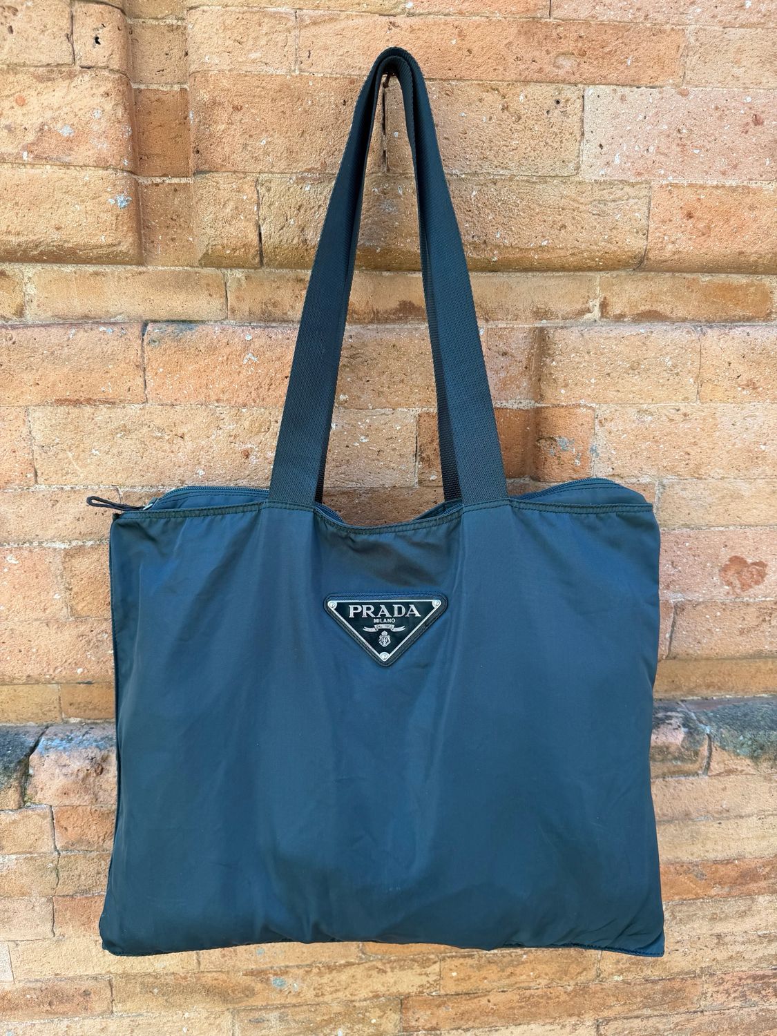 SHOPPER PRADA NYLON OTTANIO LOGO MAXI
