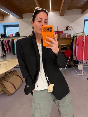 BLAZER NUOVO FRESCO DI LANA NERO