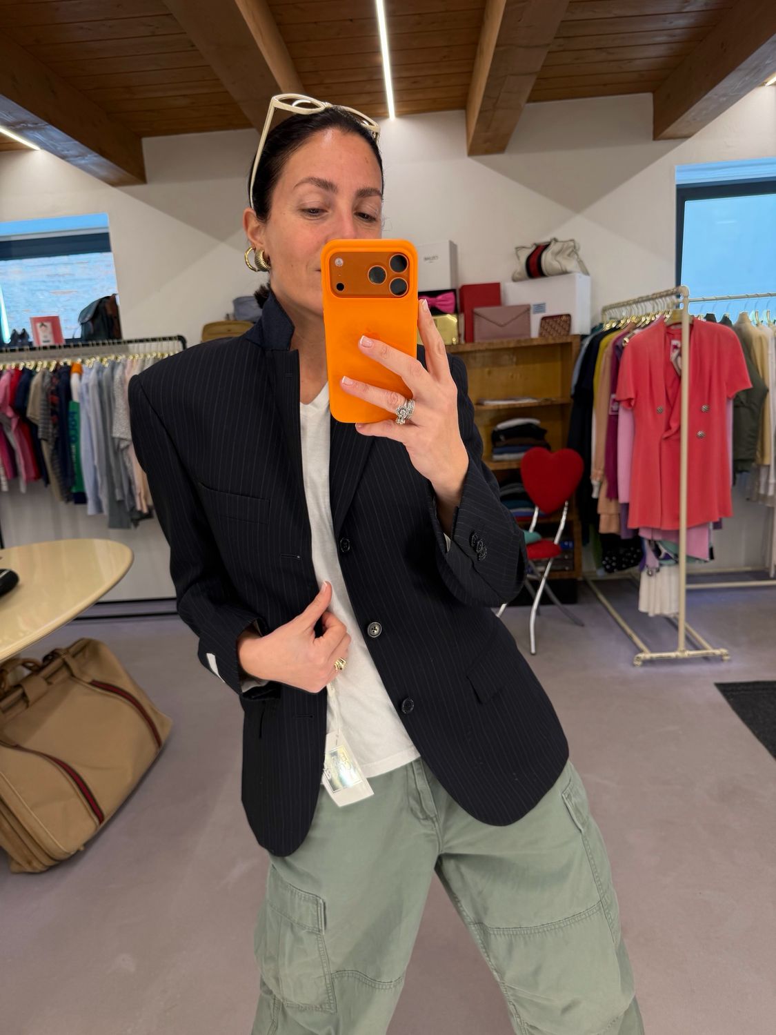 BLAZER ENRICO COVERI BLU SCURO GESSATO