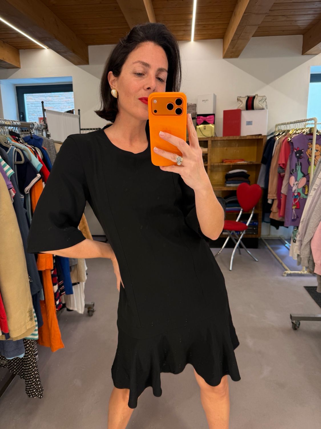 ABITO MIDI CALVIN KLEIN NERO 