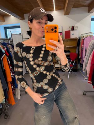T-SHIRT LAUREN BY RALPH LAUREN FANTASIA CINTURE TG XS DONNA