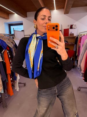 FOULARD PURA SETA LANVIN FANTASIA IMPRESSIONISTA