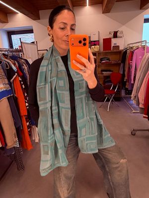 SCIARPA GUCCI PURA SETA FANTASIA TEXTURIZZATA OTTANIO