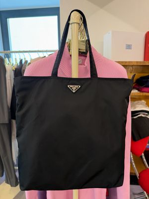 SHOPPER PRADA BASIC NYLON NERO