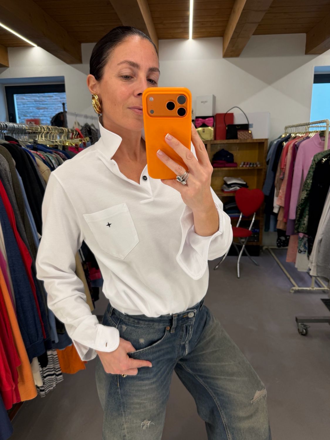 POLO STONE ISLAND NUOVA COTONE PIQUET BIANCO