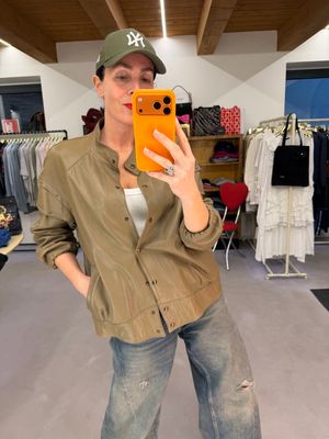 BOMBER VINTAGE PELLE FANGO
