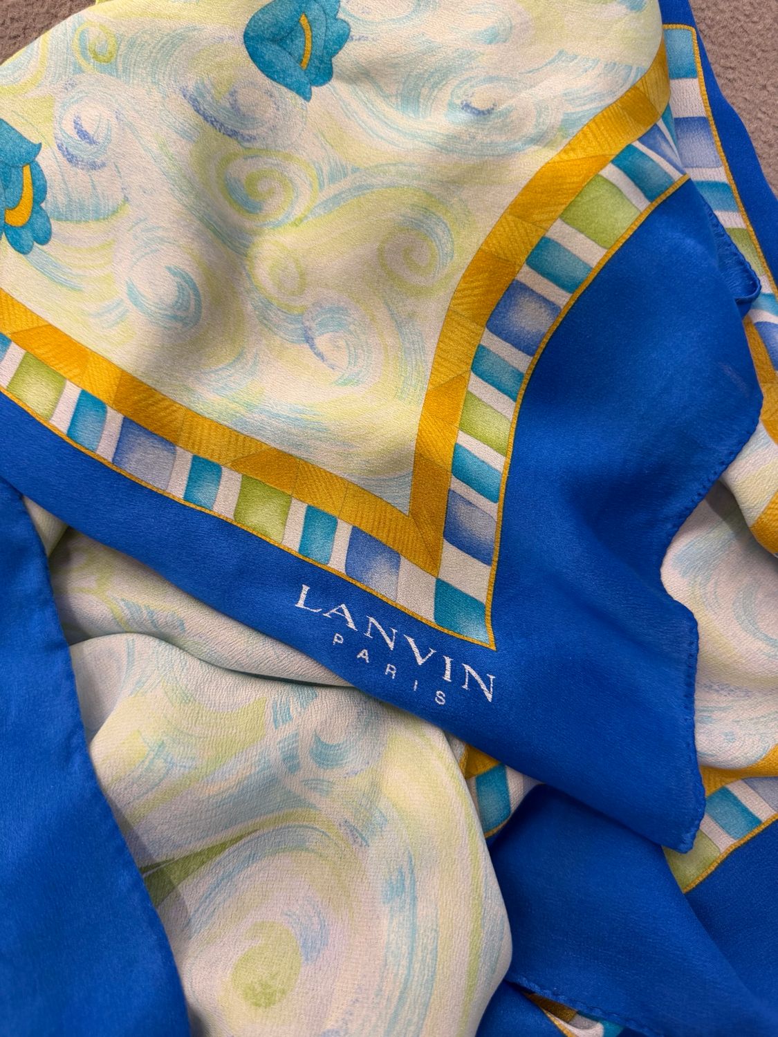 FOULARD PURA SETA LANVIN FANTASIA IMPRESSIONISTA