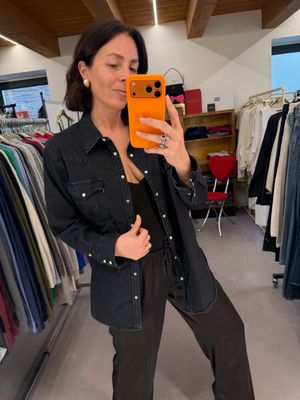 CAMICIA LEVIS DONNA DENIM NERO TG XXL SLIM