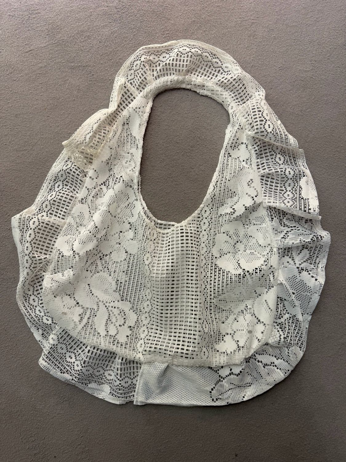 BORSA HANDMADE MODELLO A SACCA PIZZO VINTAGE RETE