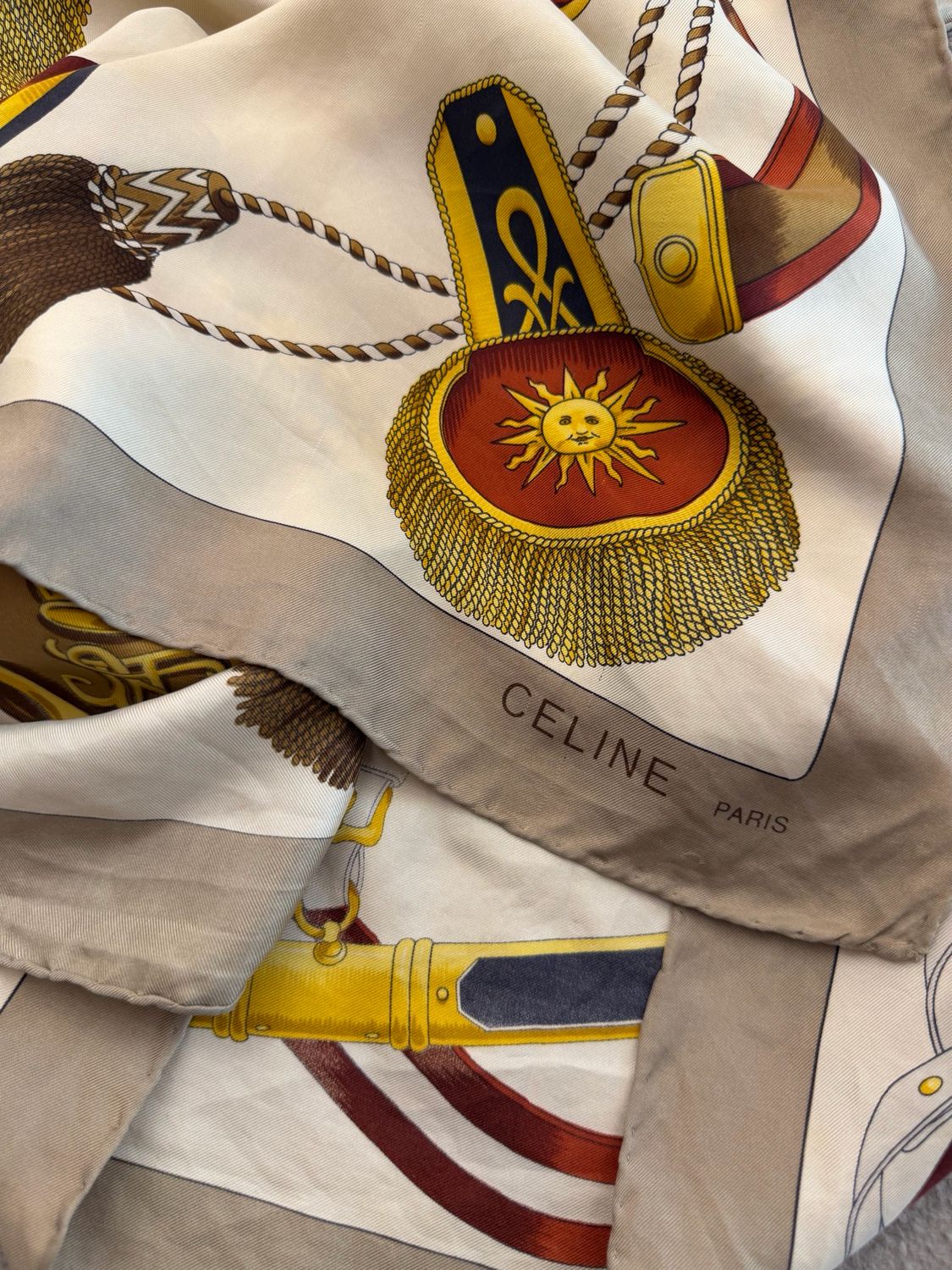 FOULARD CELINE PURA SETA FANTASIA RIVOLUZIONE FRANCESE