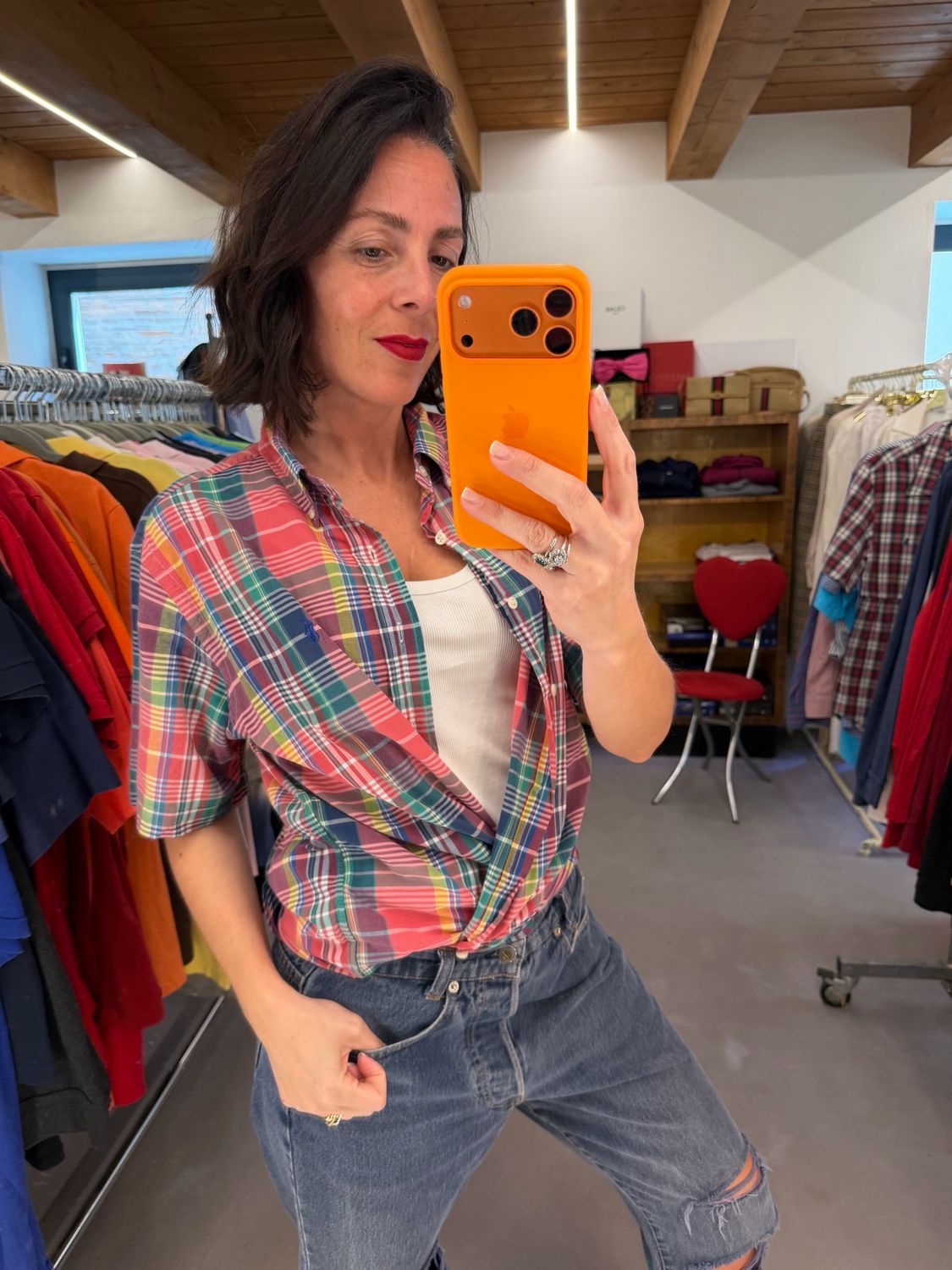 CAMICIA RALPH LAUREN MANICA CORTA SCOZZESE