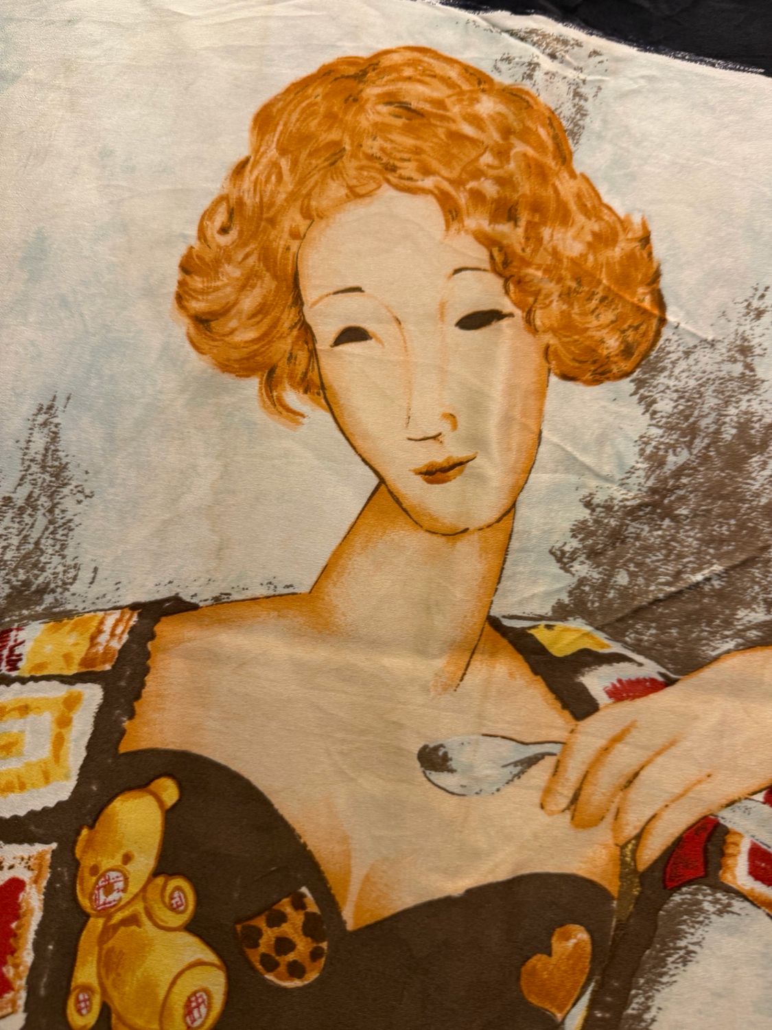 FOULARD MOSCHINO PURA SETA “MOSCHIGLIANI”