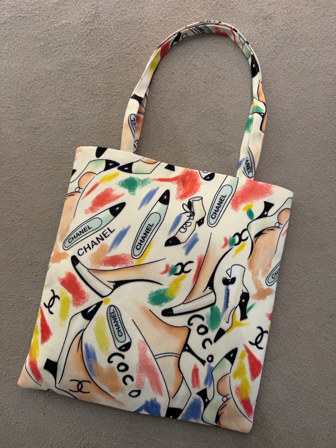 SHOPPERINA TELA CANVAS CHANEL