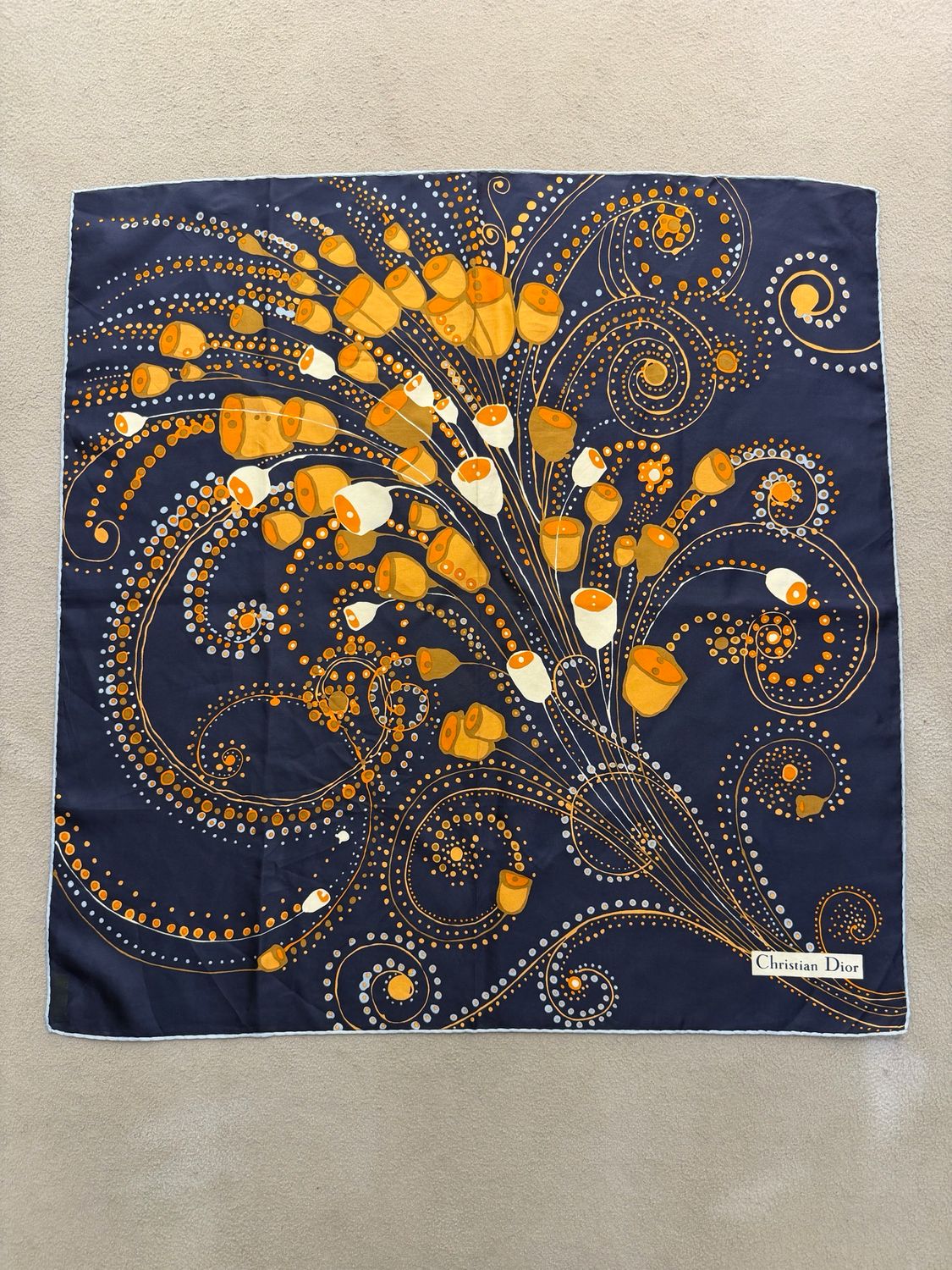 FOULARD DIOR CAMPANELLE PURA SETA