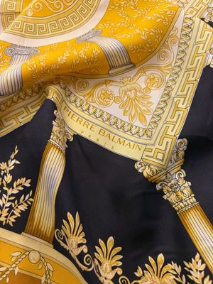 FOULARD PIERRE BALMAIN ORO/NERO