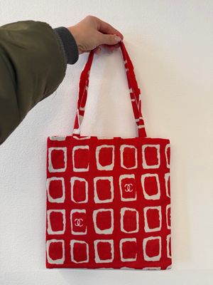 SHOPPER TELA CHANEL ROSSA FANTASIA SHOPPER TELA CHANEL ROSSA FANTASIA