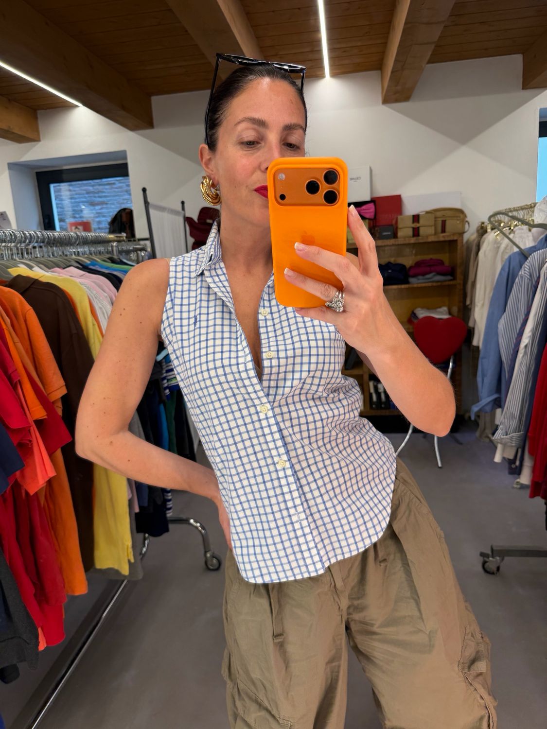 CAMICIA RALPH LAUREN DONNA SMANICATA