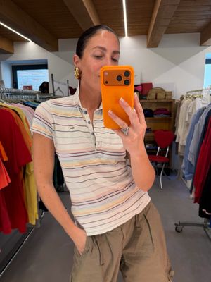 POLO LACOSTE RIGHE MULTICOLOR 