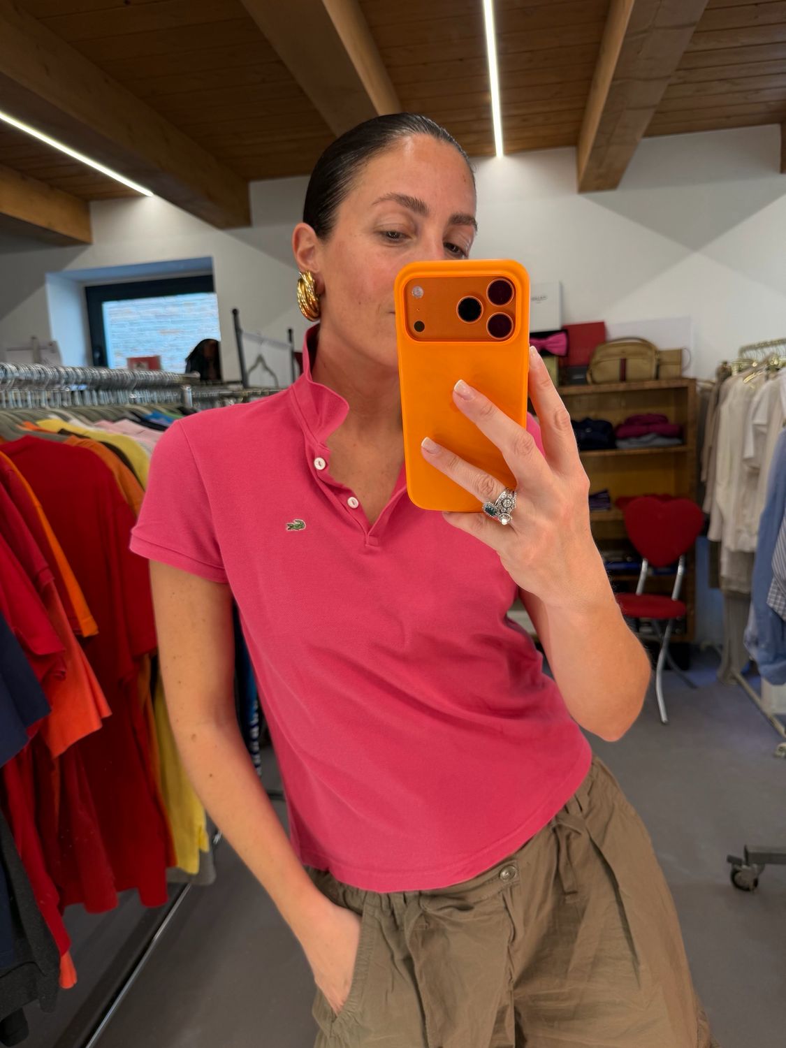 POLO LACOSTE ROSA INTENSO