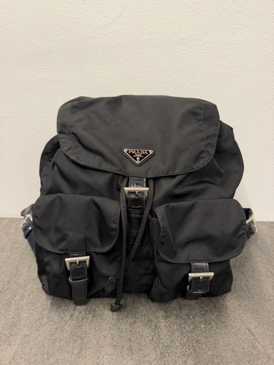 ZAINO PRADA NYLON NERO GRANDE