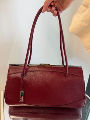 BORSA GUCCI PELLE MARTELLATA BURGUNDY