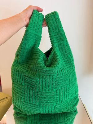 BORSA BOTTEGA VENETA SPUGNA VERDE BOTTEGA