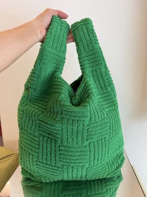 BORSA BOTTEGA VENETA SPUGNA VERDE BOTTEGA