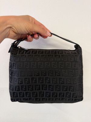 BORSA FENDI TESSUTO MONOGRAM ZUCCHINO NERO