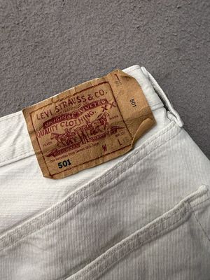 LEVIS 501 BIANCO