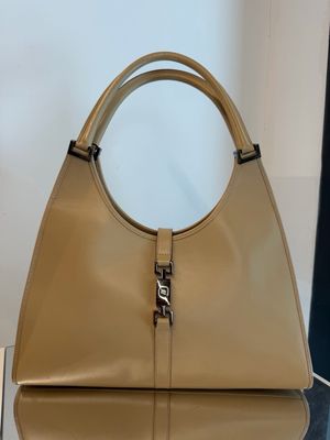 GUCCI JACKIE PELLE BEIGE