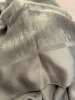 FOULARD DIOR MONOGRAM GRIGIO PERLA