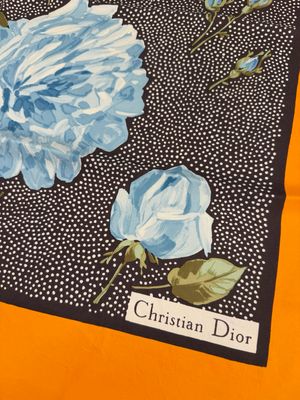 FOULARD DIOR ROSE AZZURRE