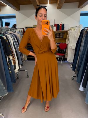 ABITO MAX MARA MARRONE BRUCIATO