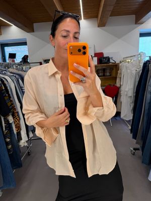 CAMICIA YSL ROSA PESCA CHIARO