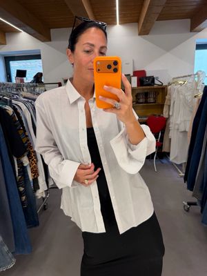 CAMICIA YSL BIANCA MICRO RIGHE MULTICOLOR 