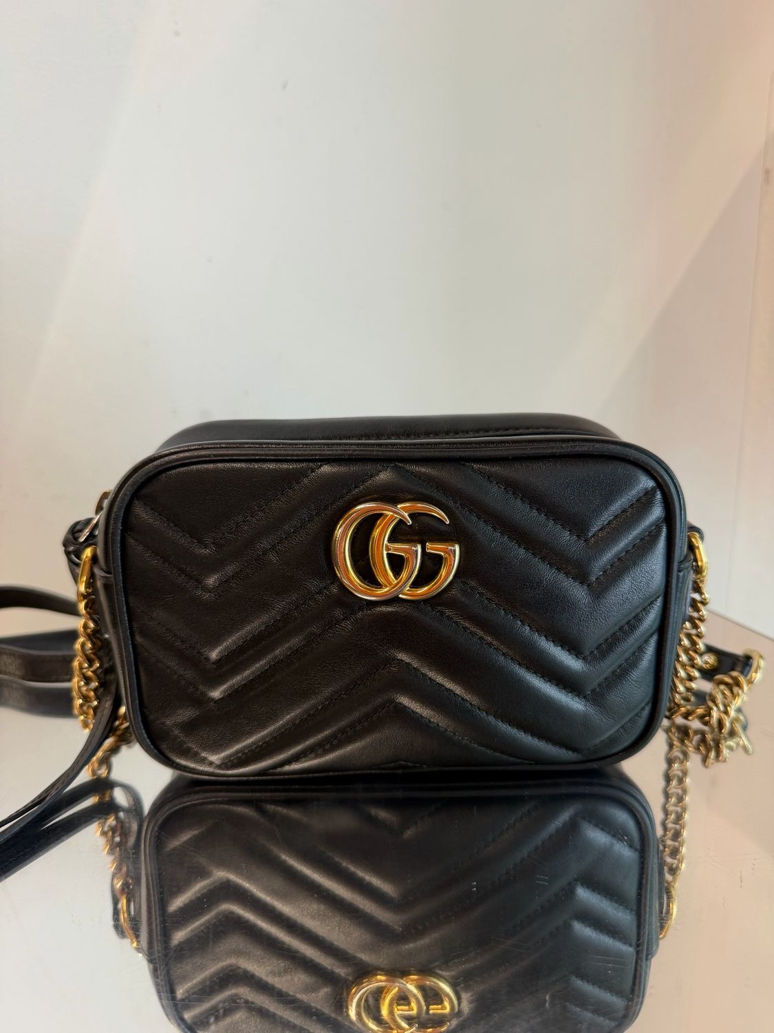 BORSA GUCCI MARMONT PELLE NERA