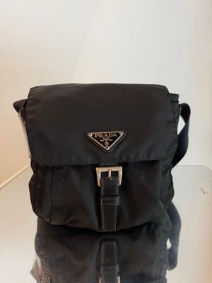 MINI PRADA MESSANGER NYLON NERO